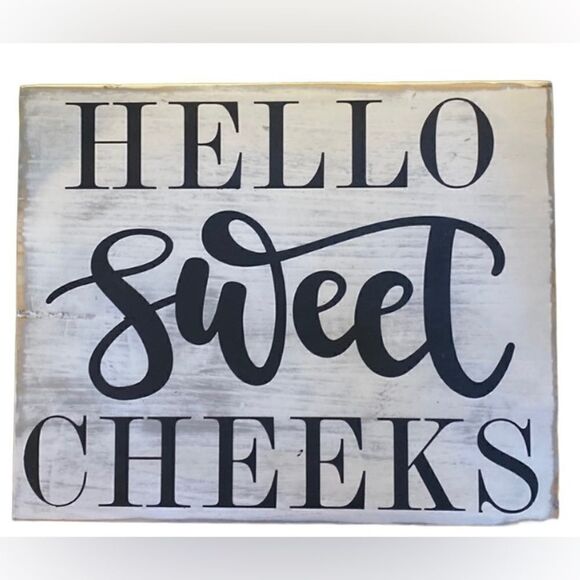 CUSTOM-MADE Wood Sign: Bathroom Quote, Love by Me - 12x12 - Picture 1 of 1